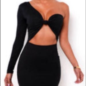 MY OUTFIT ONLINE sexy fitted one shoulder dress
